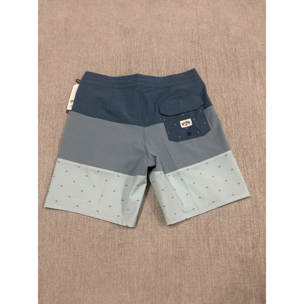 NEW Billabong Tribong Lo Tide Mens Blue Colorblock Board Shorts Size 30 Unlined